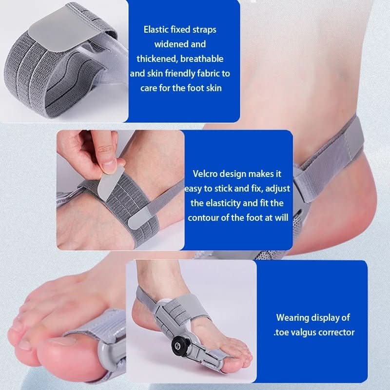 Gentle toe correction for hallux valgus