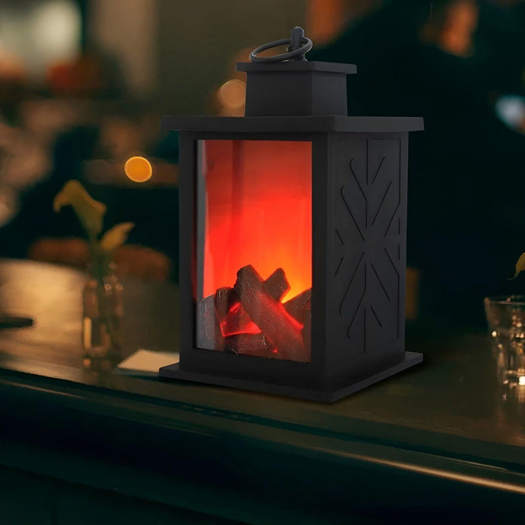 RadiantFlame LED Lantern – Realistic Flame Table Lamp for Cosy Ambient Lighting