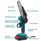 Cordless Electric Chainsaw | Lightweight, Ergonomic Design & Ideal for Effortless Pruning and Trimming
