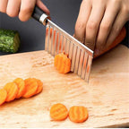 Stainless Steel Vegetable Knife – Wavy Knife for Fries & Vegetables