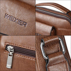 Luxury Shoulder Bag for Men – PU Leather Crossbody Satchel with Adjustable Strap