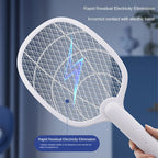 Rechargeable 2-in-1 Electric Fly Swatter and Insect Exterminator – 2500V Without Chemicals