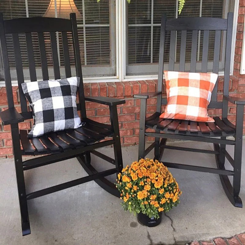Cozy Checked Cushion Cover in Country Style – Autumn Plaid (1+1 FREE)