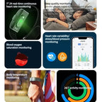 IP68 fitness tracker with heart rate & O2 measurement