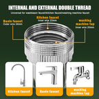Filtered Faucet Extender | 1080° Rotation, Dual Flow Modes & Built-In Filter for Cleaner Drinking Water