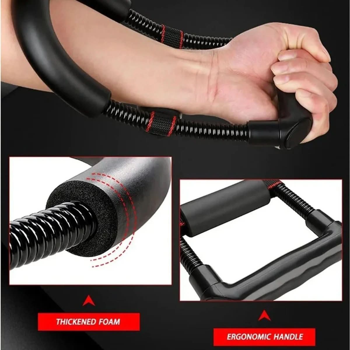 Adjustable grip trainer for strengthening the hand & forearm