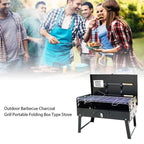 Foldable steel garden barbecue for camping & garden