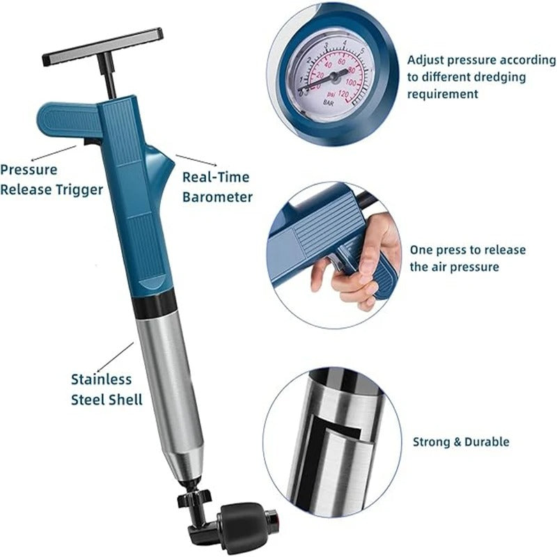 Toilet Plunger & Drain Unblocker | Eco-Friendly, User-Friendly & Effortless Solution for Home Maintenance