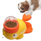 Fun Duck-Shaped Pet Puzzle Feeder for Dogs and Cats