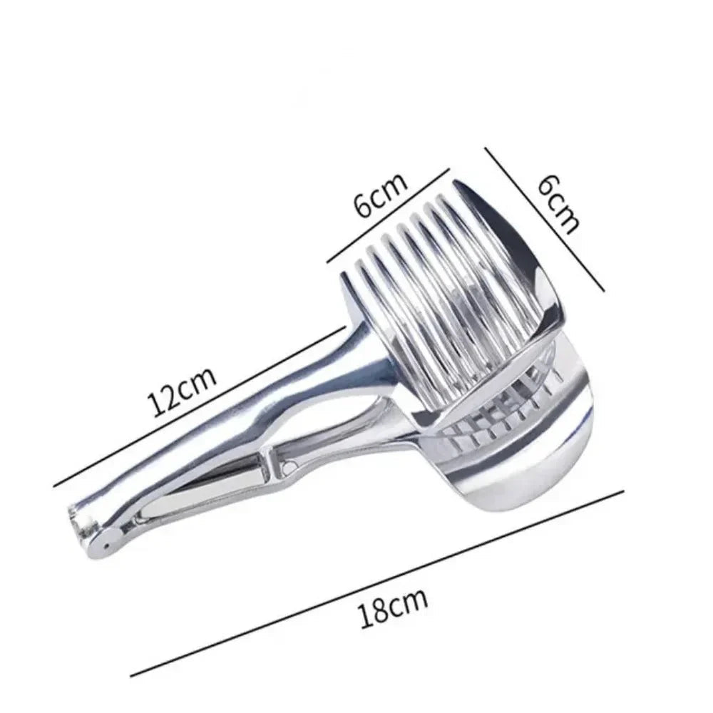 Stainless Steel Fruit and Vegetable Cutter – Cutting Aid for Precise Slices