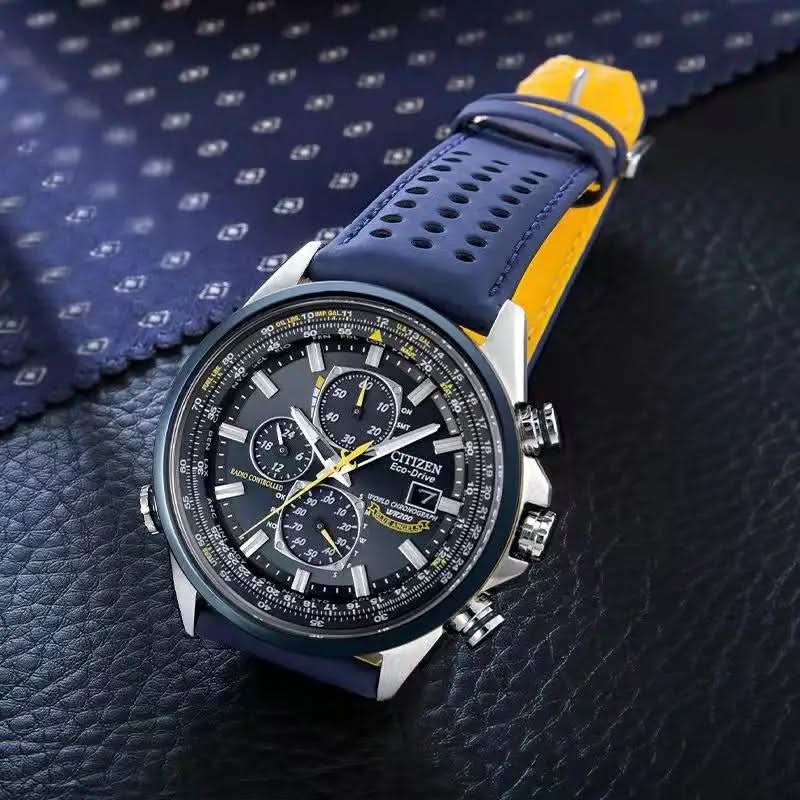 Men’s Stainless Steel Chronograph Watch with Calendar