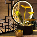 GlowCascade - soothing waterfall table lamp