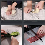 High-quality cutting board made of stainless steel with edge – ideal for homemade pizza, pastries, and more!