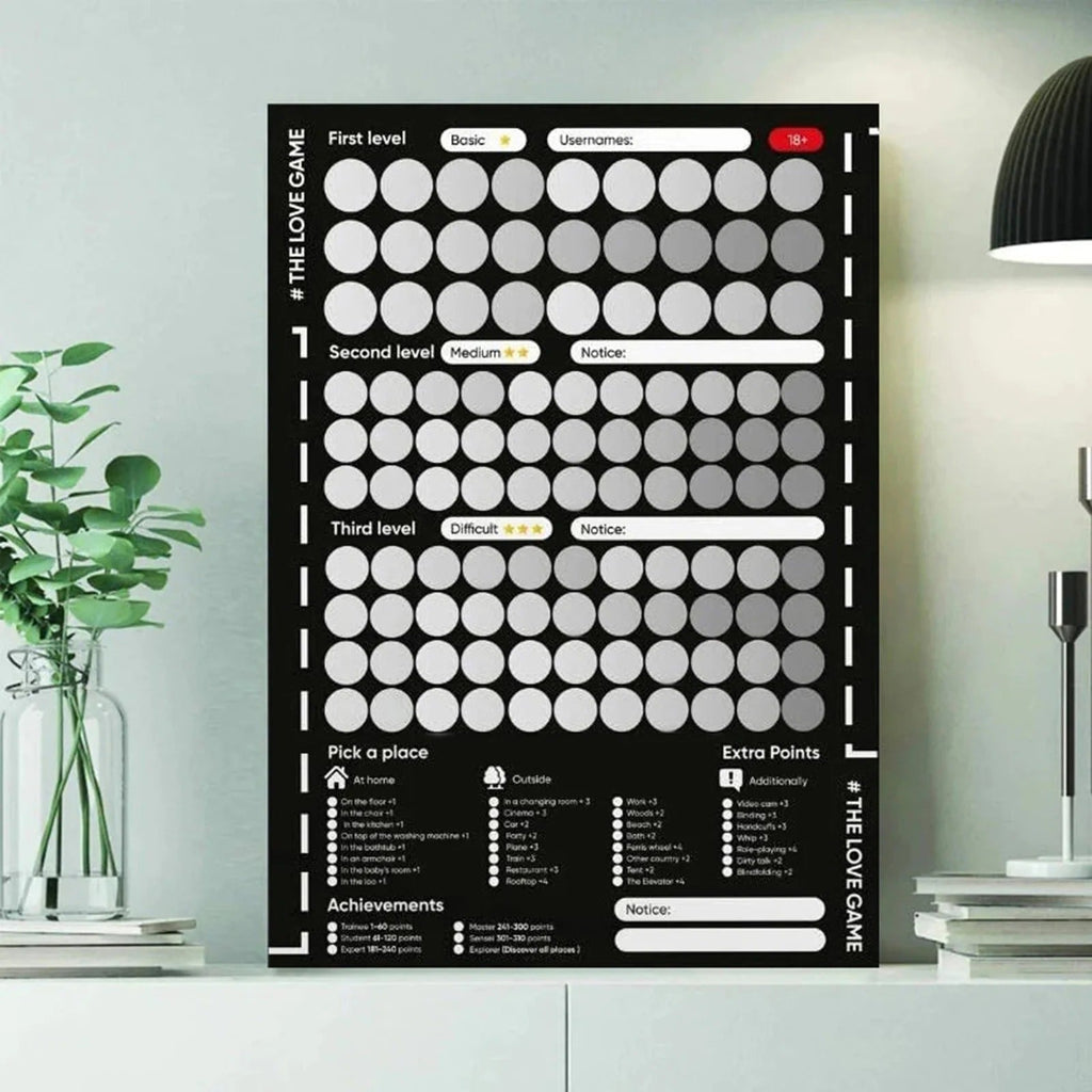 Couples' Adventure Scratch Poster
