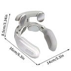 4-in-1 neck massager with heat & vibration
