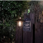 Hadleigh Hanging Solar Wall Light - Stylish Solar Lantern for Outdoor Spaces