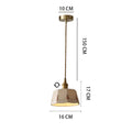 Elegant pendant lamp with classic ceramic pattern