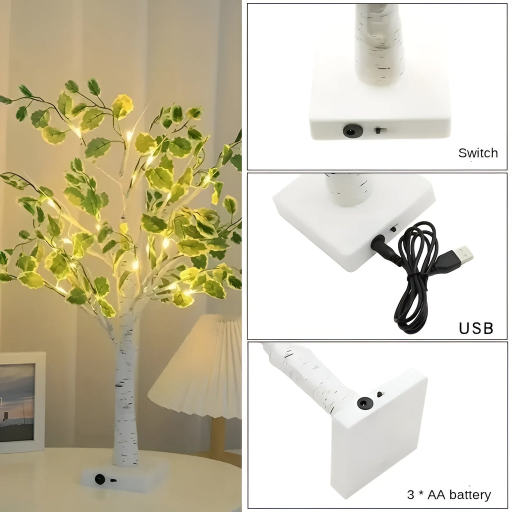 Magical BrightTree Table Lamp – Elegant Tree Design with Warm LED Light