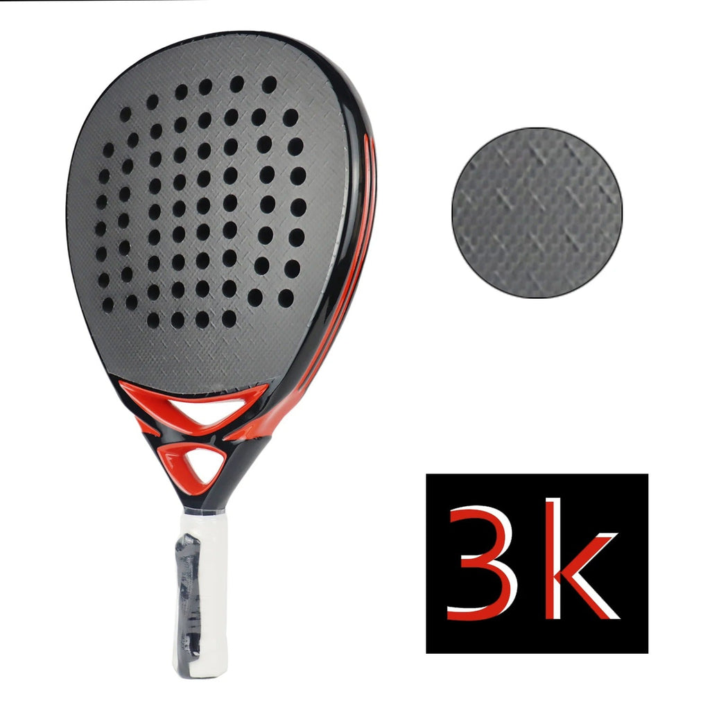 Carbon Fiber Padel Racket with EVA Soft Core - High-Performance Paddle for Training &amp; Match Play
