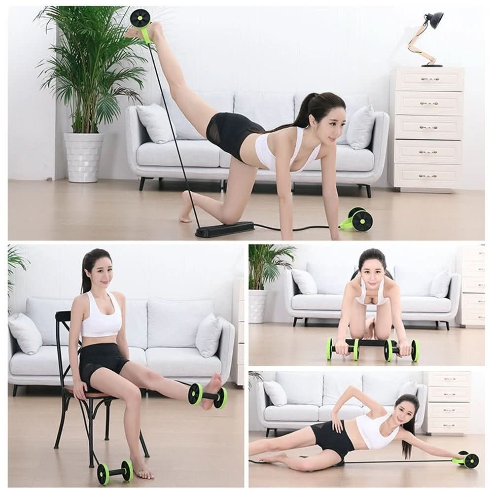 Compact full-body workout device for home & on the go