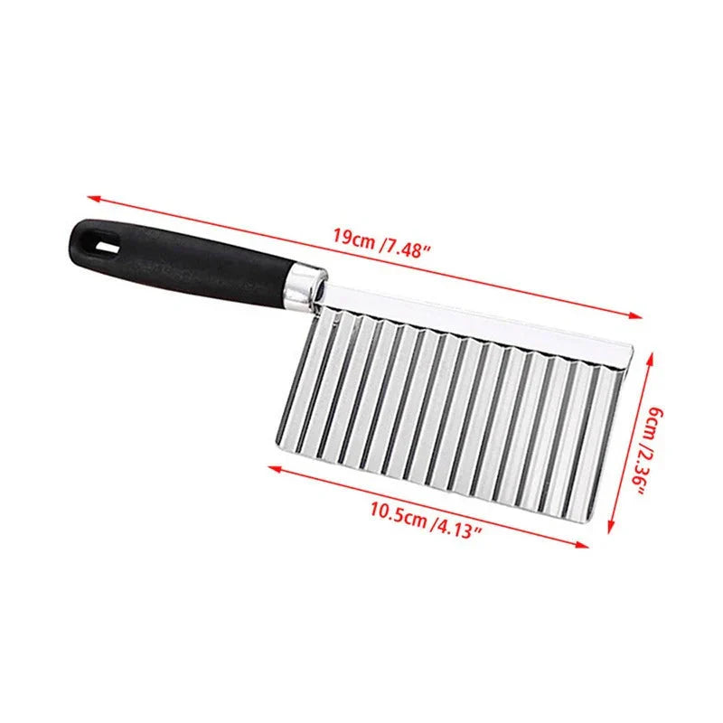 Stainless Steel Vegetable Knife – Wavy Knife for Fries & Vegetables