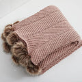 KnitPom - Adorable Pompon Chenille Blanket