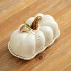 Pumpkin-Shaped Ceramic Plate | Rustic Fall Tableware | Durable & Dishwasher Safe | PumpkinWare