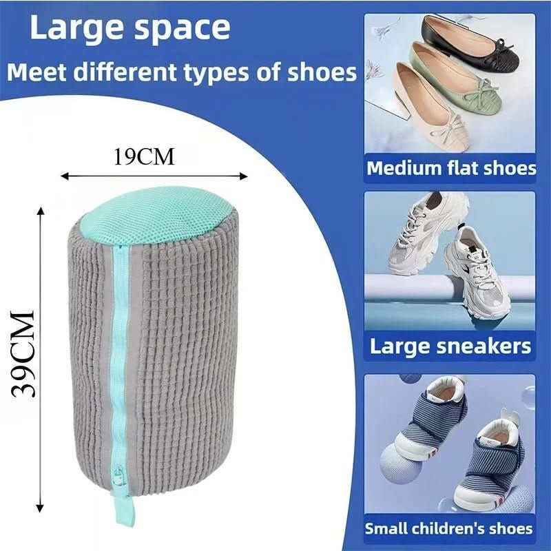 washing bag for shoes for thorough cleaning in the washing machine