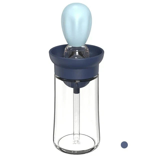 Oil dispenser with silicone brush – Precise dosing & Easy application for cooking & grilling