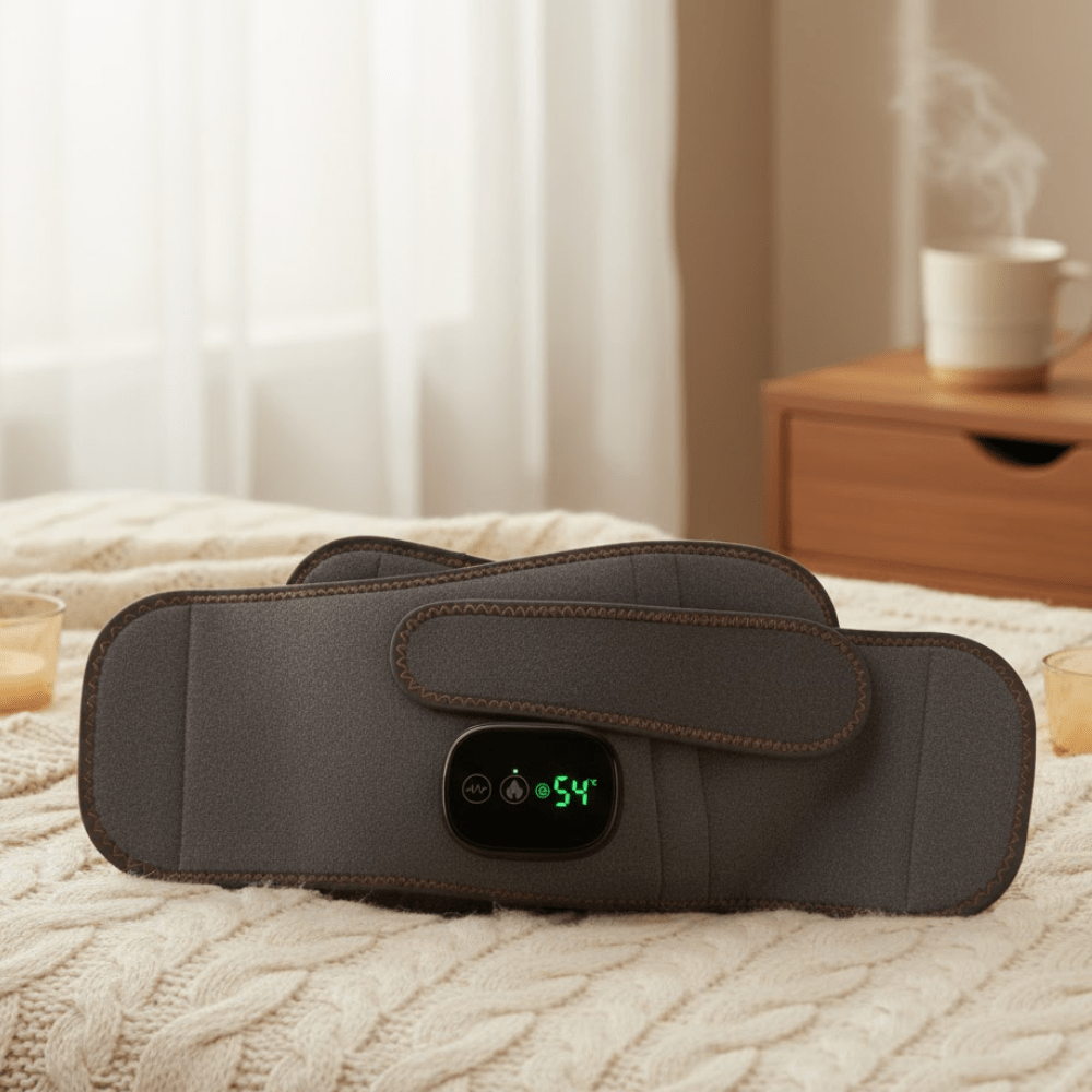 Heated Red Light Massager for Relief of Back Pain