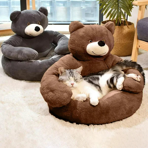 Winter Plush Pet Bed for Dogs and Cats