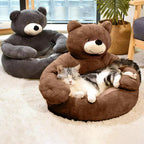 Winter Plush Pet Bed for Dogs and Cats