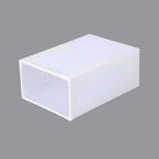 Stackable Shoe Storage Box, Transparent and Tool-Free Assembly