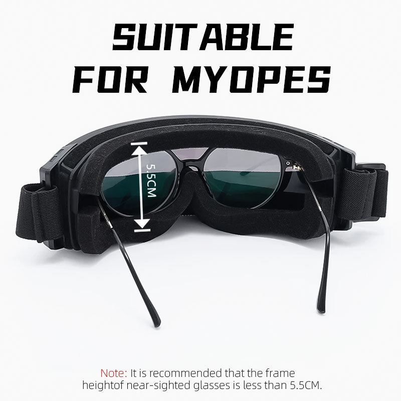 Mistview Safety Glasses Overlay – For Spectacle Wearers with Replaceable Lenses
