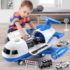 SkyExplorer Airplane Playset – 20-piece Roleplay & Building Set for Children
