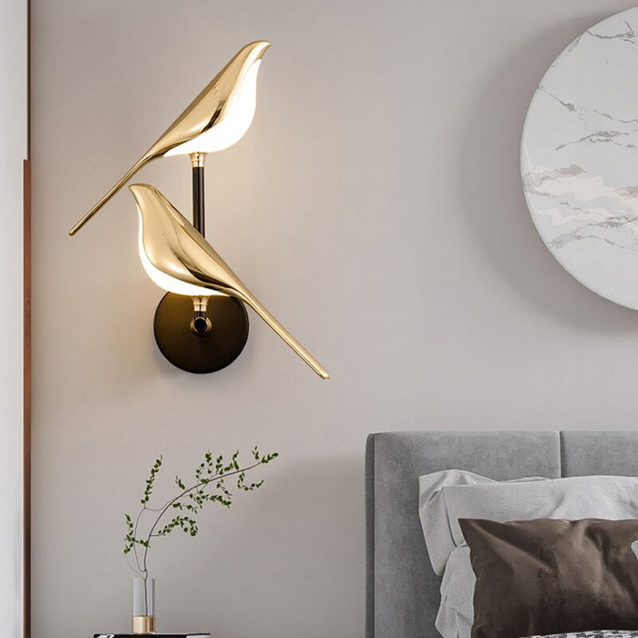 Modern Wall Lamp with Bird Motif