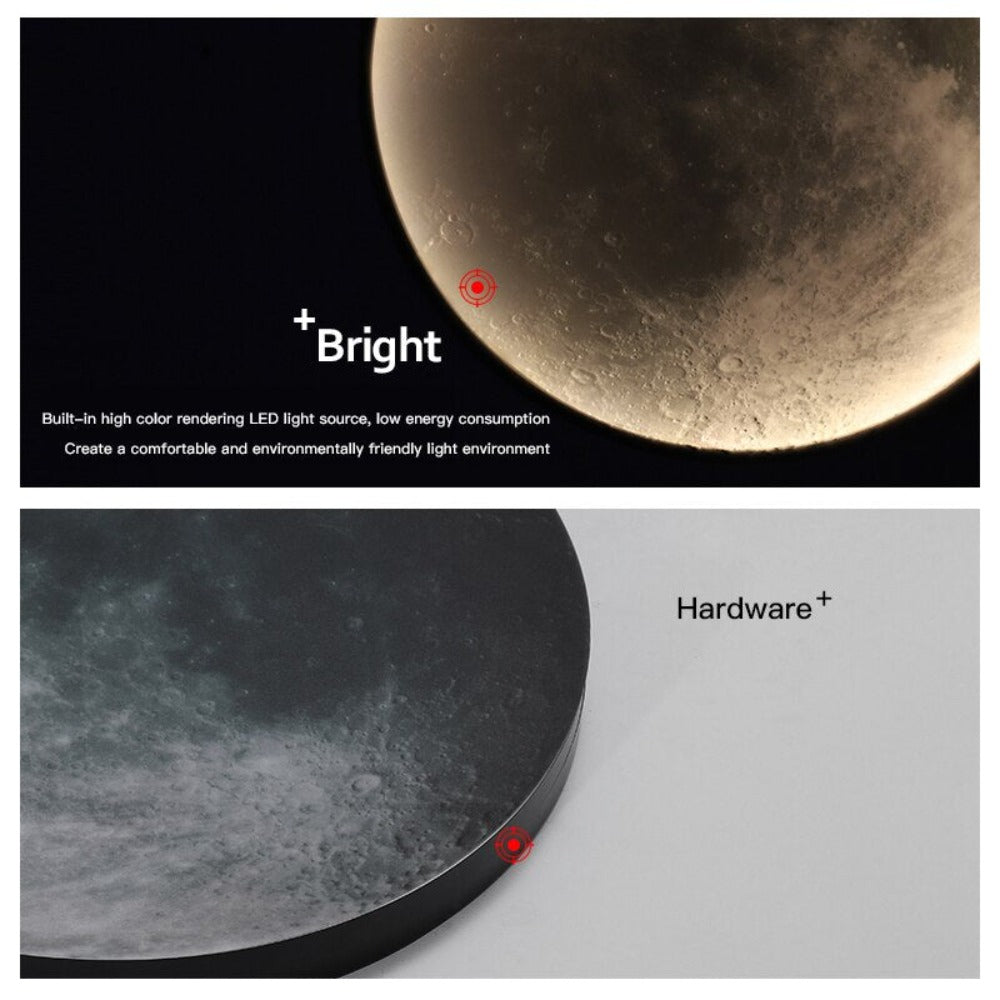 3D LED Moon or Earth Ceiling or Wall Lamp (3 Styles) 24CM-80CM