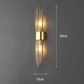 Wall lamp with crystal decoration