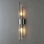 Wall lamp with crystal decoration