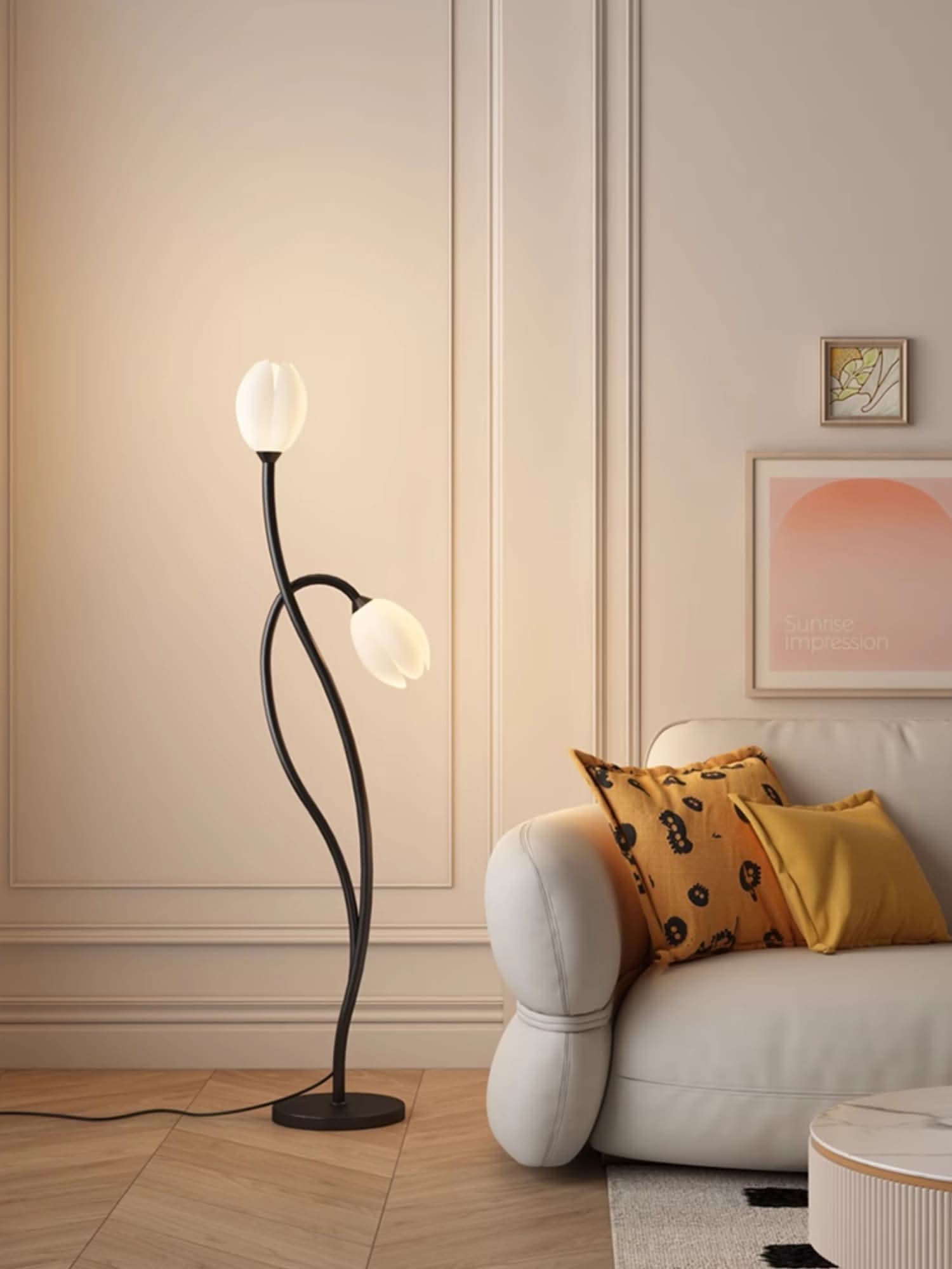 Modern Flower Floor Lamp with G9 Socket
