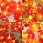 Maple Leaves Autumn String Lights