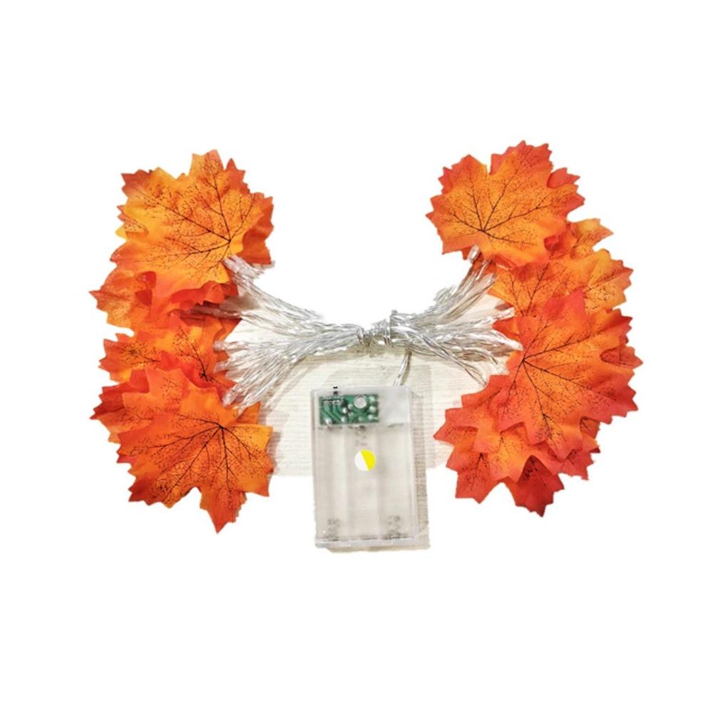Maple Leaves Autumn String Lights