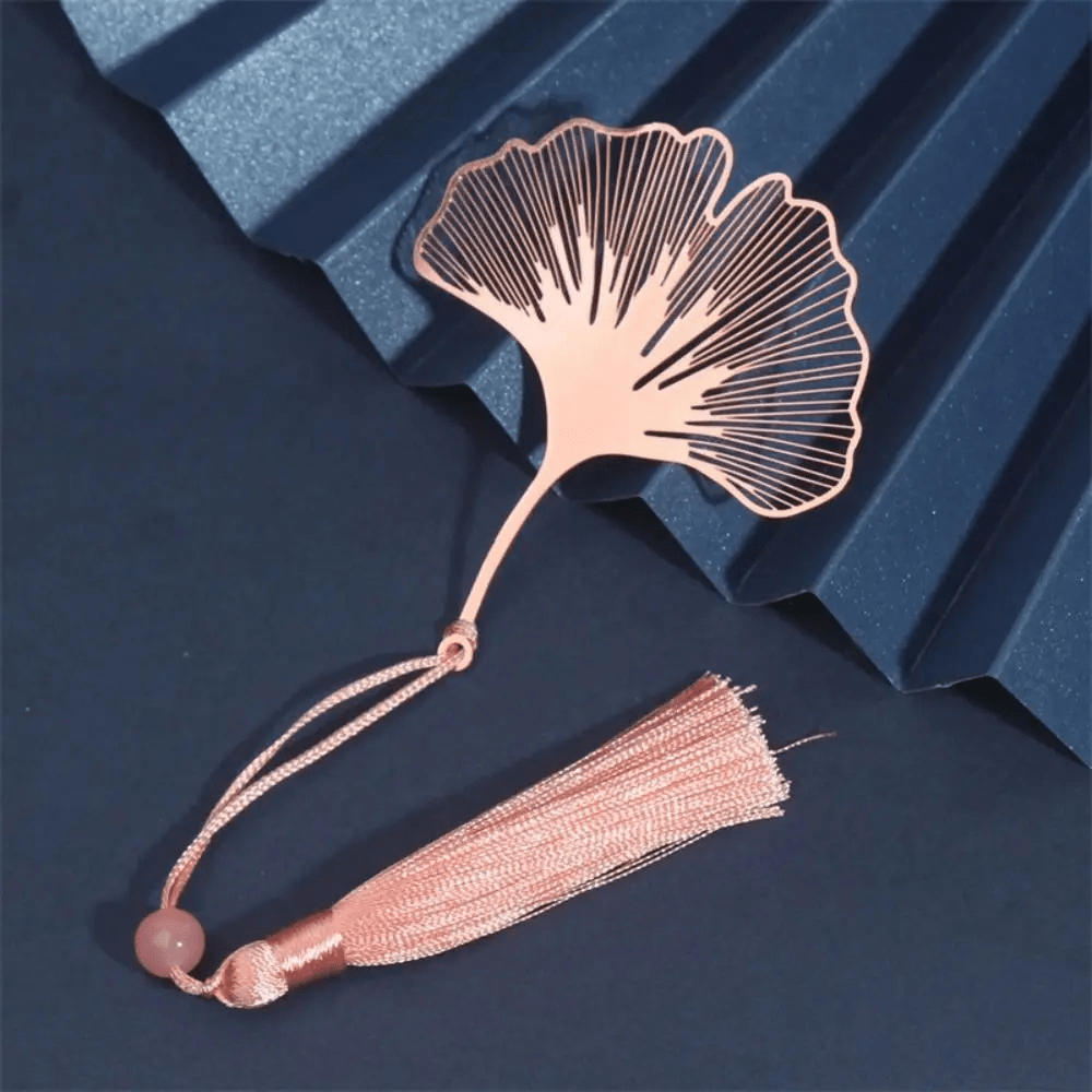 Bookmark made of metal | Ginkgo leaf