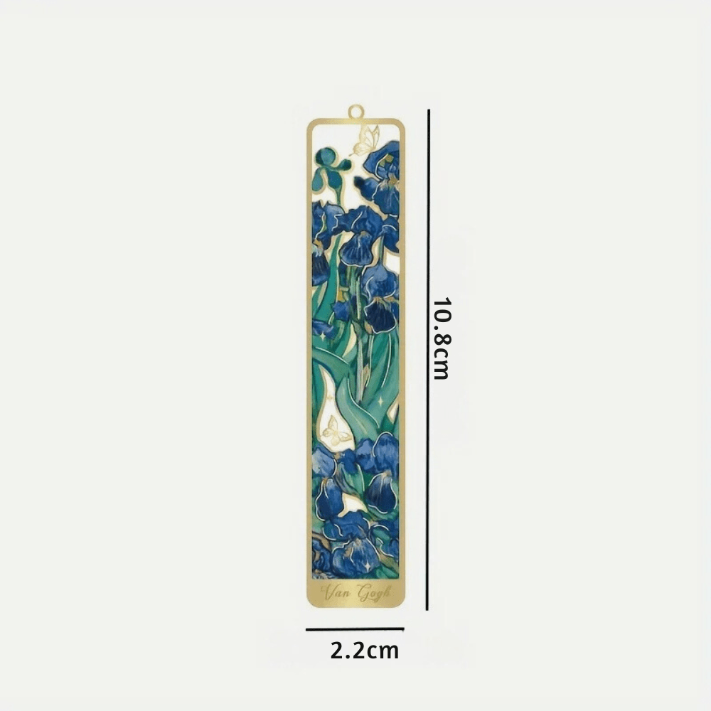 Metal Bookmark | Floral Painting