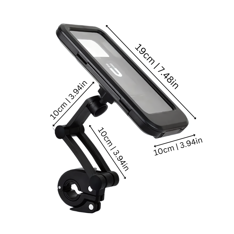 Waterproof Bike Phone Holder with 360-Degree Rotation