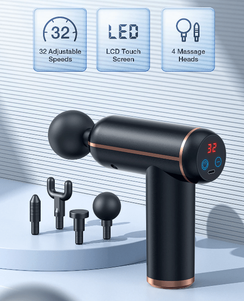 MassageGun Pro – Deep Tissue Muscle Relief with Adjustable Intensity