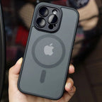 Matte Armour Magnetic Case with Shock Protection & Magsafe Support – 1+1 FREE