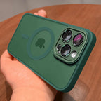 Matte Armour Magnetic Case with Shock Protection & Magsafe Support – 1+1 FREE