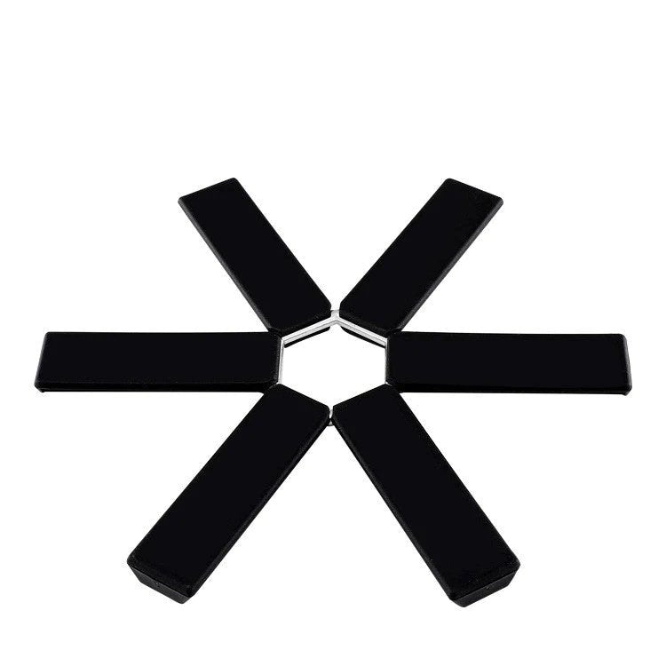 Heat-resistant foldable coasters - 4 pieces for safety and style