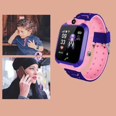 GPS children's watch with real-time tracking & SOS function